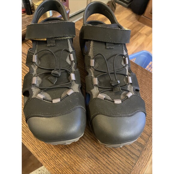 Teva Flintwood Black Slingback Sandals Men’s Size 13 LN Water Rafting Shoes - Picture 2 of 9